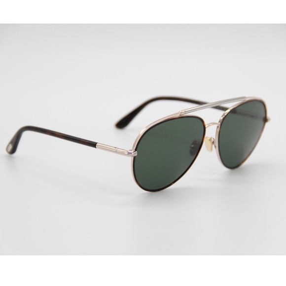 NEW TOM FORD CURTIS TF748 52N UNISEX AVIATOR SUNGLASSES TOM FORD FT0748/S GREEN - Picture 9 of 16